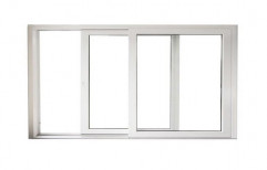 Rectangular UPVC Glass Sliding Window, Glass Thickness: 6 mm