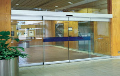 Saint Gobain Plain Automatic Glass Door, Thickness: 10 Mm