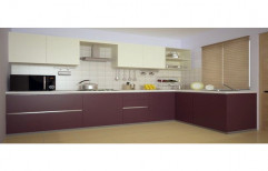 Stainless Steel L Shape Modular Kitchen