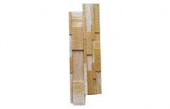 Stone Age Teak Mix Cladding Panel, Size: 6 X 24 inch