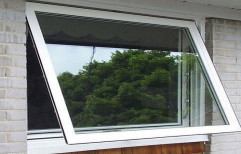 White Toughened Glass Awning Windows