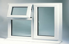 White UPVC Tilt Turn Window, Glass Thickness: 5-8 Mm