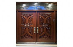 Wood Exterior Designer Wooden Door, For Home