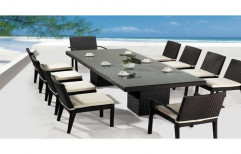 Wooden Modular Outdoor Dining Table Set