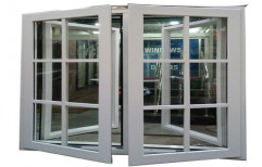 Wooden Silver UPVC Casement Window