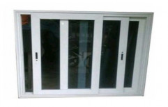 Aluminium Powder Coating Sliding Glass Window, Size/Dimension: 4 X 5 Feet