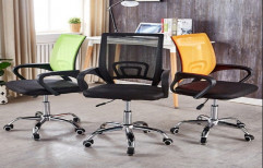 Chairs for Office, Conference Room, Showroom, IT Offices with Metal Leg and Wheels