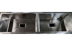 Double Wall Mounted Stainless Steel Kitchen Sinks, Size: 24*18 Inch