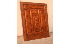 Exterior Finished Carved Solid Wood Door, for Home