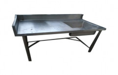Goodwill Single Commercial Kitchen Sink table, Size: 30x12 Inch