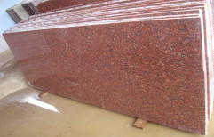 Jhansi Red Granite Slab, for Countertops, Thickness: 20-25 mm