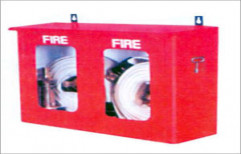 Mild Steel Double Door Fire Hose Box, for Fire Safety