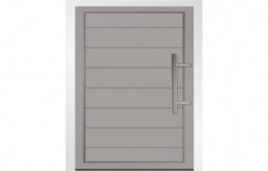 Polished Aluminum Bathroom Door