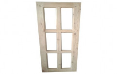 Rectangular Brown Fir Wood Door Frame, For Home