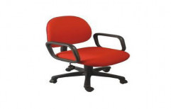 Red Rotatable Visitors Office Chairs