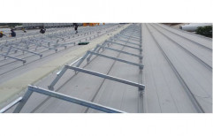 Silver Aluminum Rooftop Solar Structure, Thickness: 15 - 25 Mm
