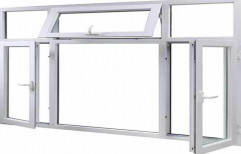 Silver Rectangle Aluminium Window