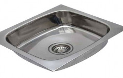 Single Silver Stainless Steel Kitchen Sinks, Size: 48 Inch