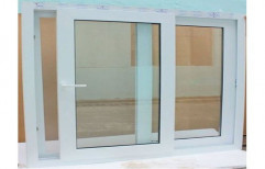 Sliding UPVC Glass Window, Thickness Of Glass: 5 Mm, For Home, Office