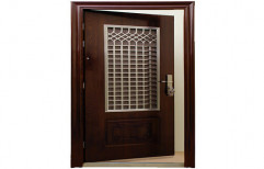 Steel Brown Fancy Door
