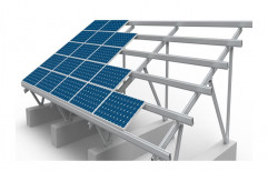 Steel C Channel Solar Panel Mounting Structure, Thickness: 2mm - 10mm