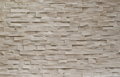 Brown Wood Stone Wall Cladding, Thickness: 4 Mm