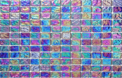 Wall Cladding Decorative Glass Mosaic Tile, Thickness: 5-10 mm