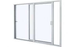 White Aluminum Sliding Door