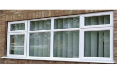 White UPVC Combination Window, Glass Thickness: 5 Mm