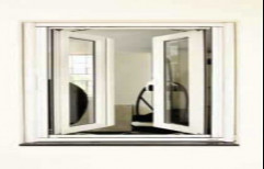 White UPVC French Openable Window, Glass Thickness: 4mm