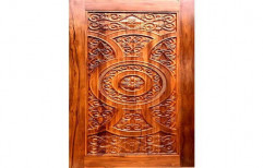 Wood Hinged Natural Teak Carving Doors