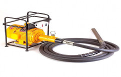 Yellow Concrete Vibrator Machine With Nozzle