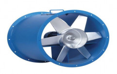 1.1KW Mild steel Axial Flow Fan Or Exhaust system, Impeller Size: 24 Inch, Capacity: 900 Cfm
