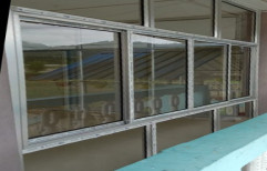 Aluminium Finished Aluminum Sliding Window, For Windows