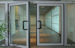 Aluminium Powder Coated Swing Aluminum Door, For Commercial Purpose