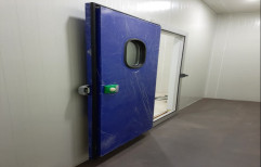 Blue Aluminium,PUF Panel Cold Room Sliding Door, Powder Coated, Size/Dimension: 1000 X 2000 Mm (hxw)