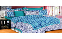 BLUE JAIPURI RAJASTHANI BED SHEETS, Size: King
