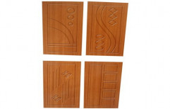 Brown 7-8 Feet Rectangular Plywood Door