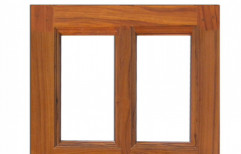 Brown Teak Wood Window