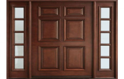 Brown Teakwood Wooden Door
