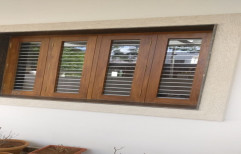 Chap Wood Brown Wooden Window, Size/Dimension: 5x4 Ft