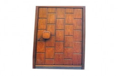 Exterior Brown Decorative Wooden Door