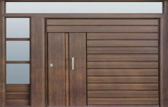 Exterior Finished SOLID WOOD DOORS, for Home, Thickness: 30 Mm-50mm