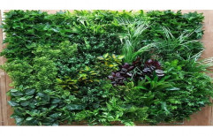 Green PP Artificial Vertical Garden