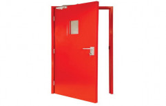 GSK Fabtech Red Powder Coated Fire Resistance MS Door
