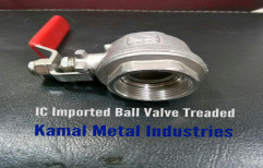 KMI Stainless Steel S S Ic Trading Ball Valve, Threaded