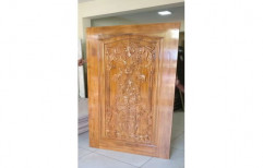 Teak Wood Carving Hinged Door, For Home,Office etc