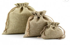 Plain Dori Jute Drawstring Bag, Size: 7 By 9, Capacity: 1 Kg