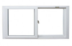 Plain White UPVC Sliding Windows, Thickness Of Glass: 5-8mm