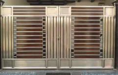 Polished Stainless Steel Ss Door, For Home